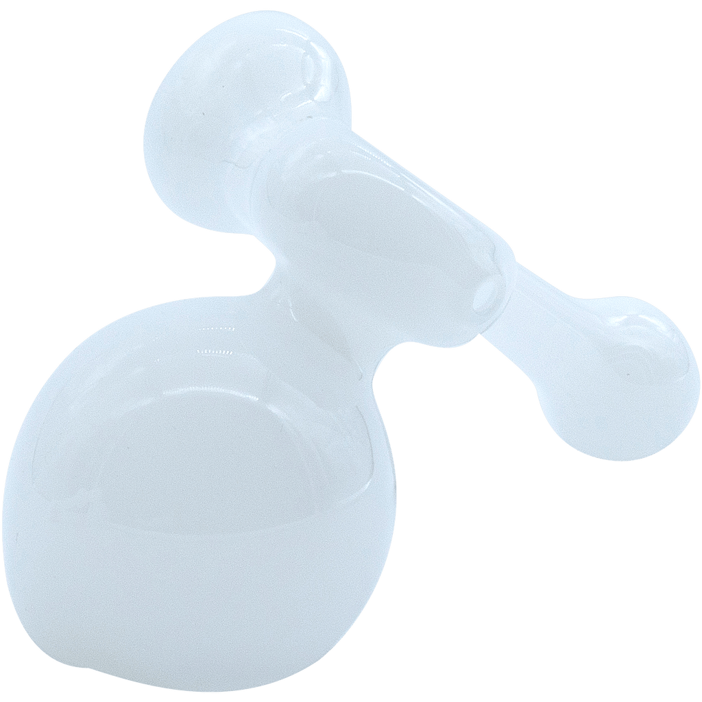 The "Ivory Sidecar" Glass Sidecar Bubbler Pipe