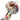 A close-up, angled view of “The Primordial Ooze” Glass Spoon Pipe, showcasing its colorful, swirled glass design.