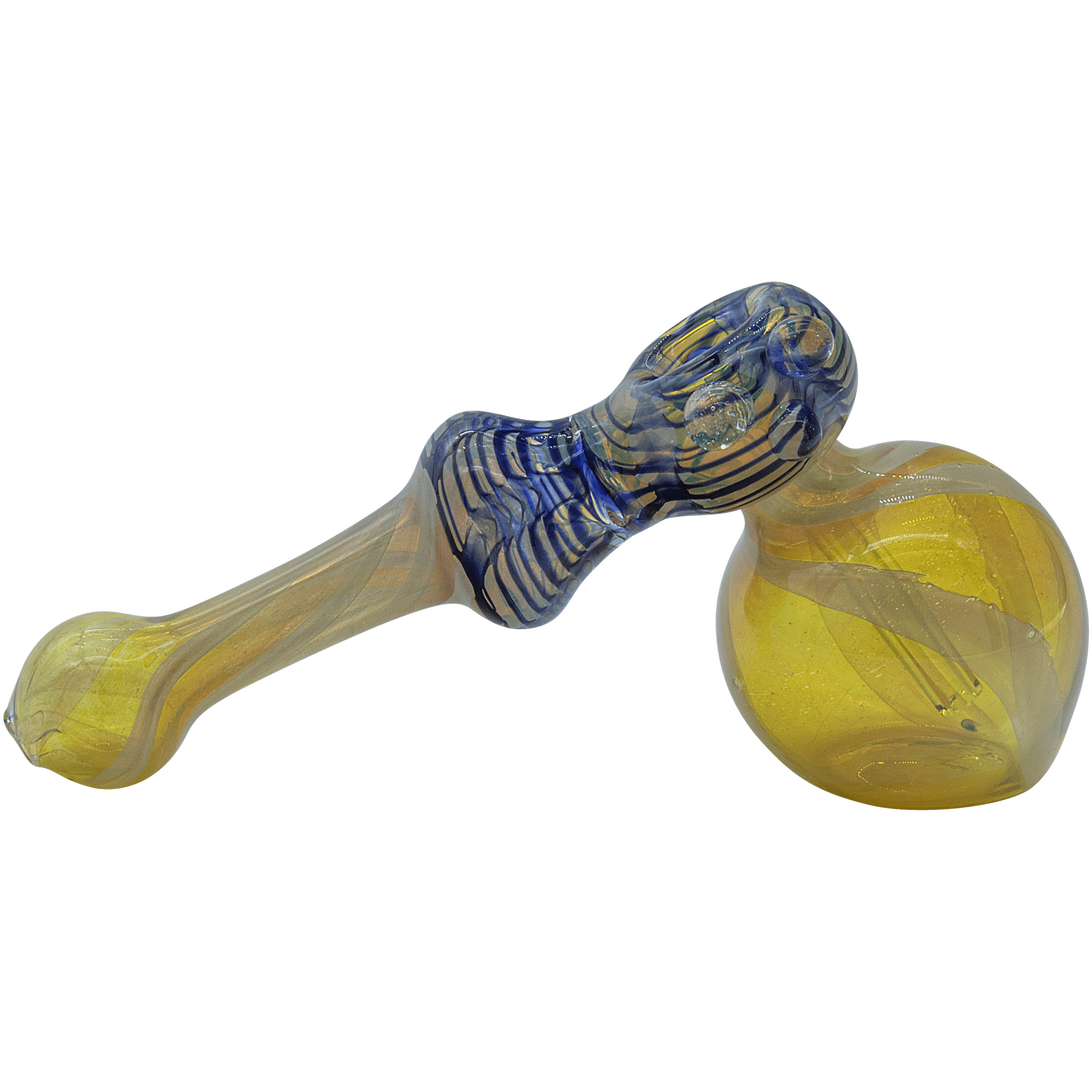 The "Raked Hammer" Fumed Hammer Bubbler Pipe