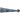 Front view of the “Typhoon” Colored Chillum, a small, blue glass pipe with a simple, cylindrical shape.