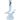 Front view of “The Zag” Beaker Zong Style Bong, a clear glass beaker with a simple, angled neck design.