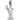 Front view of “The Zig” Straight Zong Style Bong, a clear glass bong with a simple, cylindrical shape.