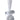 Front view of the Toilet Bowl Glass Sherlock Pipe, showcasing the smooth, rounded glass bowl and curved stem.
