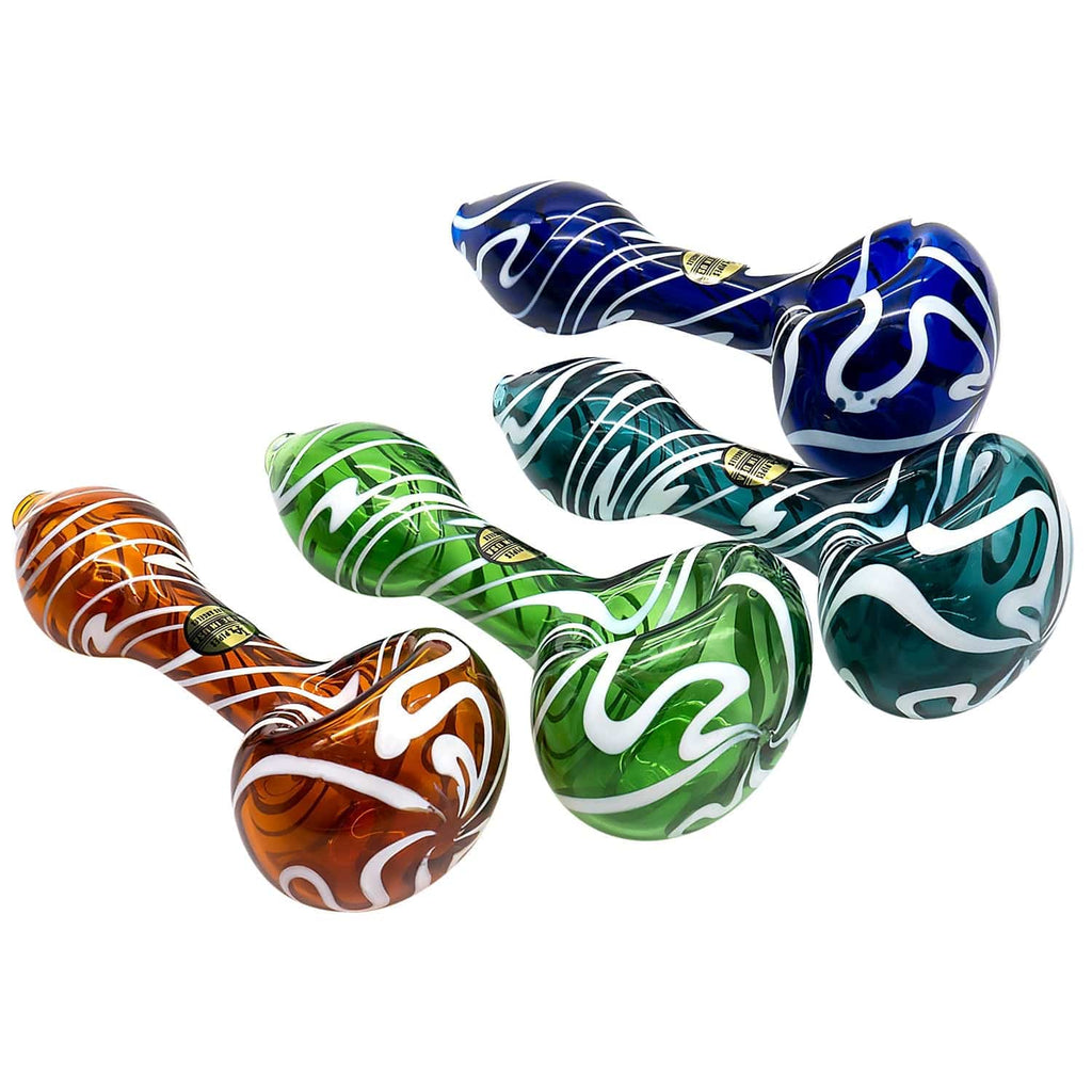 LA Pipes Warped Space Color Glass Hand Pipe