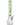 Front view of the 18" 9mm Special Decal Beaker Bong, showcasing a clear glass beaker with vibrant green decal accents.