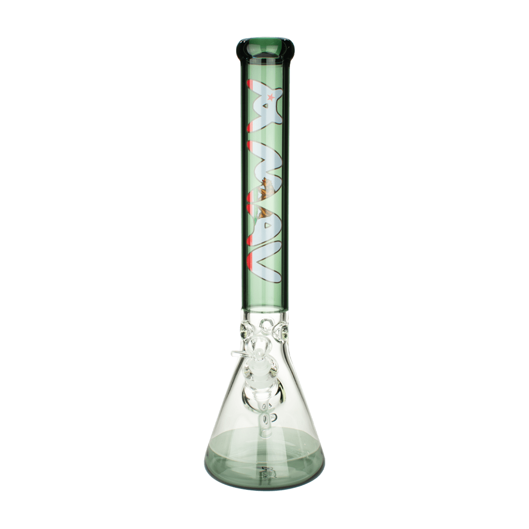 18" California Flag Special Edition Black 2 Tone Beaker Bong