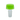 A close-up, angled view of the 7 Hole Pro Bowl (14mm) in translucent green, featuring multiple circular holes at the top.