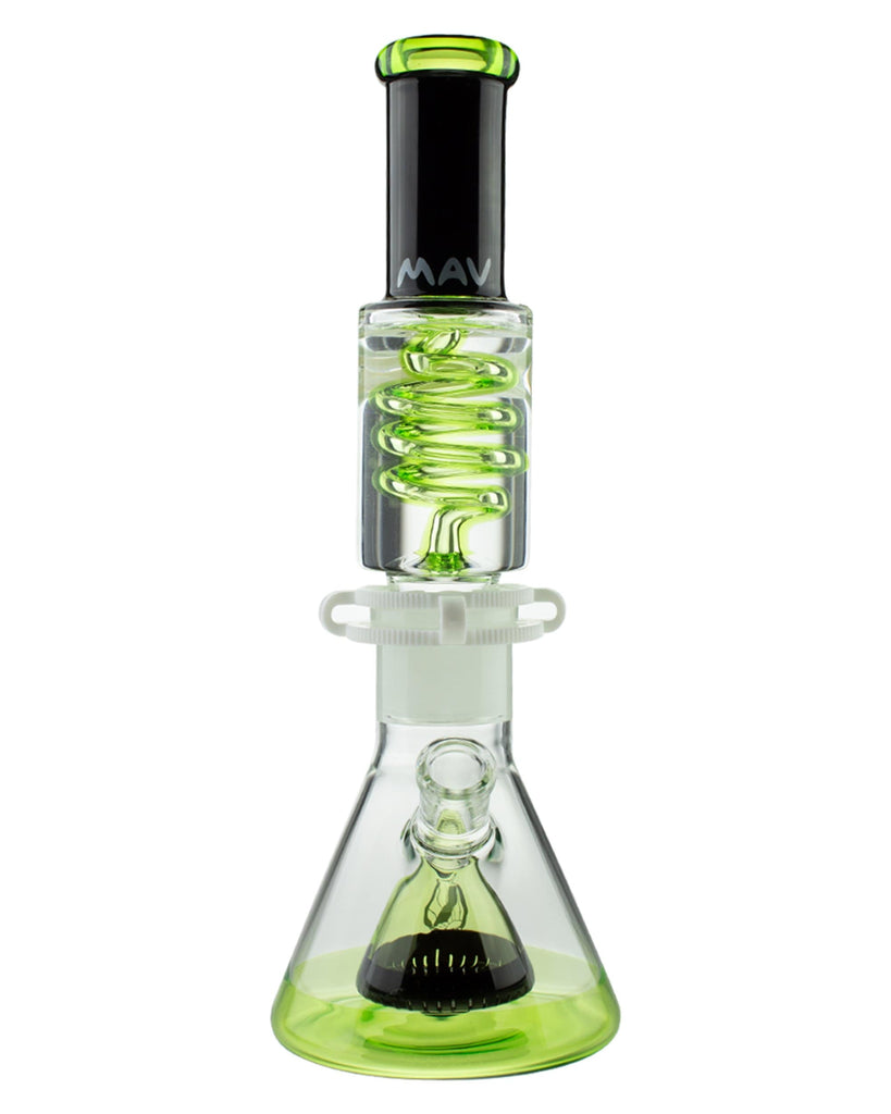 MAV Glass Freezable Coil Slitted Pyramid Beaker