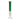 Front view of the Full Color Triple Honeycomb Perc Straight Tube, showcasing its green glass and simple cylindrical form.