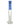A front view of the Honeycomb Perc Straight Tube, featuring a clear glass tube with a blue accent near the mouthpiece.