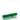 A detailed side view of the Pocket Steamroller, showing its smooth green glass construction and simple cylindrical shape.
