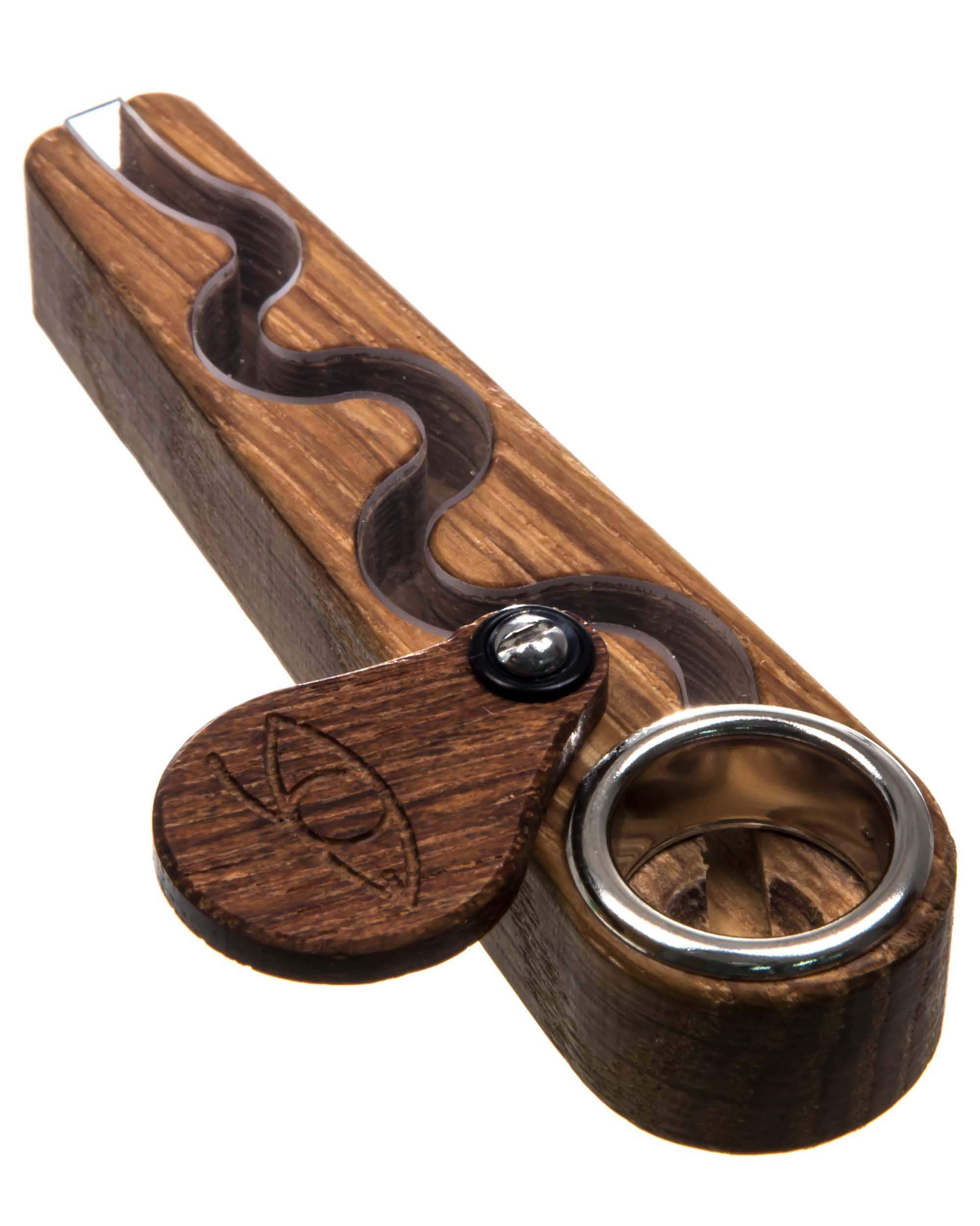 wooden hand pipe for smoking, by Monkey Pipe