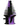 Front view of the MouthPeace Original, a black mouthpiece with a textured, stacked cylindrical design.