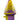 A close-up, angled view of the MouthPeace Original, showcasing its textured, multi-layered design in shades of purple and yellow.