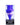 A front view of the MouthPeace Original, featuring a translucent purple glass piece displayed against a plain white background.