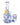 A front view of the “Luck” Water Pipe, featuring delicate floral designs on a porcelain-like base.