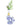 Front view of the "Luck" Water Pipe, a porcelain piece with floral detailing, softly lit against a plain white background.