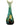 Front view of the “Mermaid” Ocean Goddess Bong, a sculpted glass piece with an ocean-inspired blue and green design.