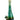 A front view of the “Mermaid” Ocean Goddess Bong, showing the sculpted glass in shades of teal and blue.
