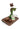 A top-down view of the Woodland Turtle Set on a wooden surface, showcasing the textured, green turtle design.