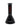 Front view of the Beaker Dry Pipe, a dark-colored, conical glass piece with a simple, clean design.