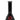 A front view of the Beaker Dry Pipe, a dark-colored glass piece with a simple, conical shape.