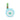 Front view of a mint-blue Ooze Movez Wireless Speaker 510 Vape Battery with a green-tipped cartridge inserted and logo visible on a white background