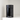 A front view of the Aluminum Metal Storage Jar sitting on a white surface in soft lighting.