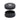 Top-down view of the 2 Piece Magnetic Grinder, showing the two black, textured grinder halves separated on a plain white background.