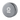 A top-down view of the Aluminium Storage Puck, showcasing its smooth, circular design and metallic finish.