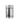 Front view of the Aluminum Metal Storage Jar, a silver container with a smooth, reflective surface and a simple cylindrical shape.