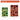 Two front-facing color-coded pouches on a white background showing the ONGROK Color-Coded Mylar Bags in green (3x4) and orange (4x6) with bold circular patterns.