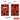 Top-down view of two orange-and-black patterned pouches showing front and back details of ONGROK Color-Coded Mylar Bags.