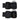 Front view of the open Large Carbon-Lined Locking Case, revealing a black, padded interior with a zippered closure.