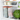 Close-up of two ONGROK Silicone Storage Bags hung inside a fridge drawer with orange seals, a clear yogurt cup above, and a watermelon at right.