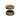 Overhead view of the 2-Piece Walnut Grinder, showing its two sections separated and highlighting the wood grain texture.