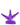 A top-down view of the Banger Hanger Silicone Banger Stand, showcasing its purple, tripod-like design on a plain white background.