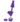 Front view of the Ooze Bectar Silicone Waterpipe & Nectar Straw, a purple waterpipe with a straw insert, set against a plain white background.