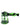 Front view of the Clobb 4 in 1 Silicone Pipe, a green, sculptural pipe with a unique, textured design.