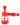 Front view of the Clobb 4 in 1 Silicone Pipe, showcasing its red, textured design against a plain white background.