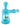 Front view of the Clobb 4 in 1 Silicone Pipe, a blue, textured pipe with a cylindrical shape and angled mouthpiece.