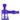 Front view of the Clobb 4 in 1 Silicone Pipe, showcasing its purple, textured design against a plain white background.