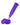 A close-up, angled view of the Cranium Silicone 4-in-1 Hybrid Water Pipe, showcasing its purple silicone construction and detached cap.