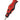A close-up, angled view of the Echo 4-in-1 Silicone Bong, showcasing its red and black design.