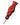 A close-up, angled view of the Echo 4-in-1 Silicone Bong, showcasing its red and black design.