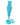 Front view of the Echo 4-in-1 Silicone Bong, showing a textured, blue silicone piece with a removable cap.