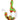 Front view of the Echo 4-in-1 Silicone Bong, featuring a red and green marbled design with a clear glass downstem.