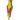 A front view of the Echo 4-in-1 Silicone Bong, showing its colorful, slender form and joint detail against a plain white background.