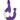 Front view of the Echo 4-in-1 Silicone Bong, a purple water pipe with a textured surface and visible joint details.