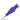 A front view of the Echo 4-in-1 Silicone Bong, showcasing its purple, angled neck against a plain white background.
